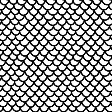 Abstract scales. Seamless scale pattern. Fish scale texture.