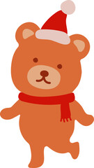 Obraz na płótnie Canvas Cute Christmas Bear
