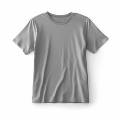 3D rendered Grey Tshirt with copy space mockup - ai generative