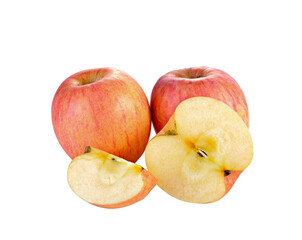 red apples  on transparent png