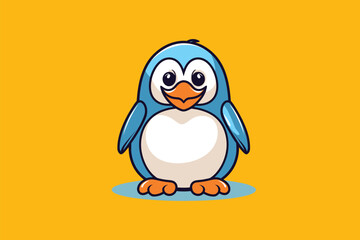 Cute penguin cartoon icon vector illustration. Cute penguin cartoon vector illustration.