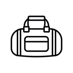 sport bag icon vector design template in white background