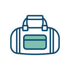 sport bag icon vector design template in white background