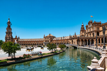 Detail of Plaza de Espana in Seville ( Spain )