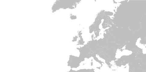 Fototapeta na wymiar Europe map. Vector 10 eps.