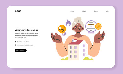 Concept of utilities web banner or landing page. Electricity, gas and water