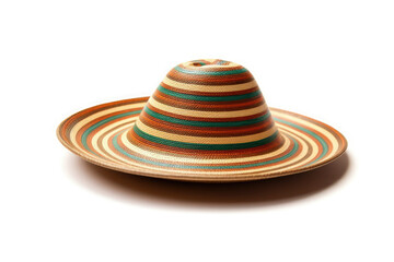 Fototapeta na wymiar traditional mexican hat isolated on white background