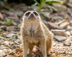 Meerkat (Suricata suricatta) in its natural habitat