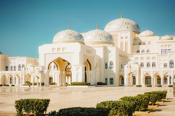 Famous historic Qasr Al Watan, a historic palace in Abu Dhabi, United Arab Emirates