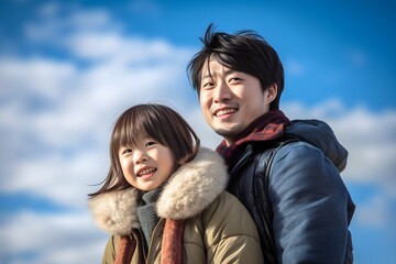 青空と家族　with generative ai