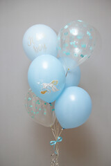 white and purple balloons