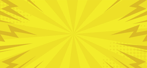 Retro pop art comic yellow background . yellow Vector Illustration Cartoon background