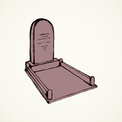 Tomb. Vector drawing