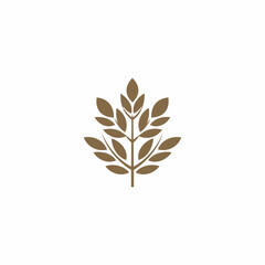 Leaf nature logo design vector illustration