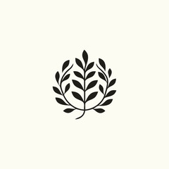 Leaf nature logo design vector illustration