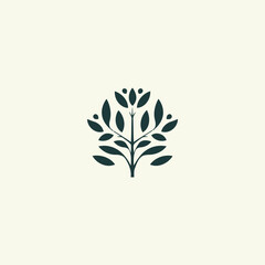 Leaf nature logo design vector illustration