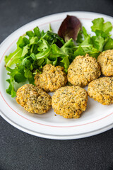 falafel food vegetable bean cutlet ball healthy meal food snack on the table copy space food background rustic top view  