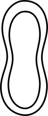 sanitary pad outline