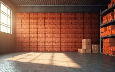 Package and Box Storage Facility. Generative AI
