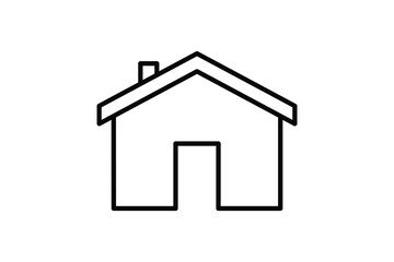 Fototapeta na wymiar House icon. Line icon style design. Simple vector design editable