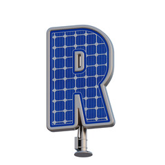 Solar Panel 3D Alphabet or PNG Letters
