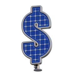 Solar Panel 3D Alphabet or PNG Letters