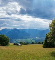 landscape with mountains and sky