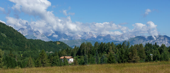 view of the mountains