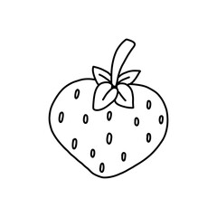 strawberry isolated on white