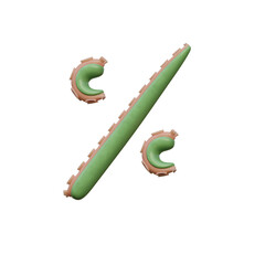 Obraz premium Tentacles Funny 3D Alphabet or PNG Letters