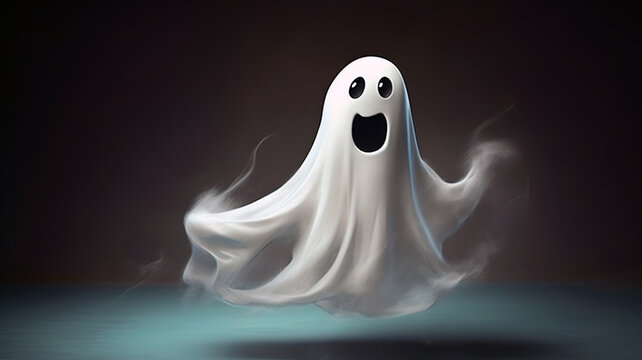 halloween ghost ,  generative ai