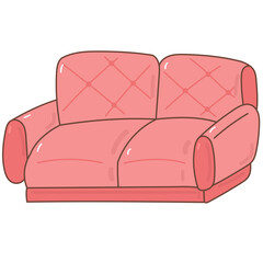 sofa doodle cartoon