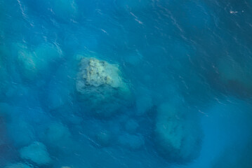 stones in the blue sea