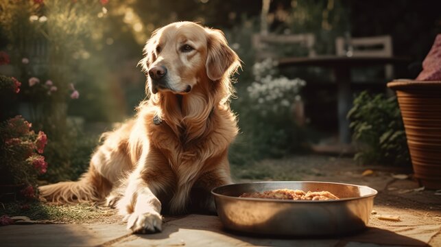 golden retriever puppy HD 8K wallpaper Stock Photographic Image