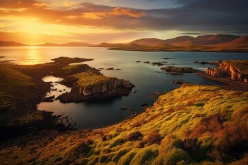 Fototapeta premium Stunning landscapes in Galapagos Islands Ecuador, Generative AI