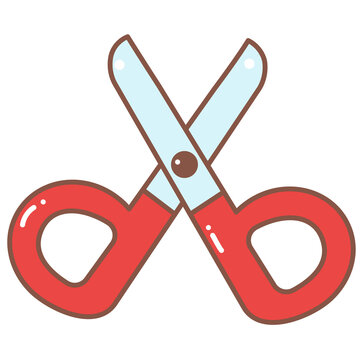 Cartoon Scissors Clipart Transparent PNG Hd, Cartoon Art Scissors