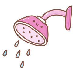 shower doodle cartoon