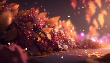 beautiful and royal floral bunch photography for wedding event generative ai