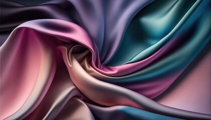 glamorous silky cloth texture abstract backdrop a flowing motion effect generative ai