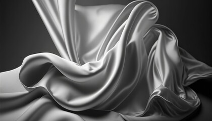 abstract flowing silky fabric texture backdrop a fashion or glamour generative ai