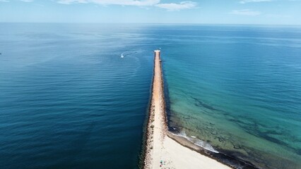 Drone shot over Vila Real de Santo Antonio, Algarve