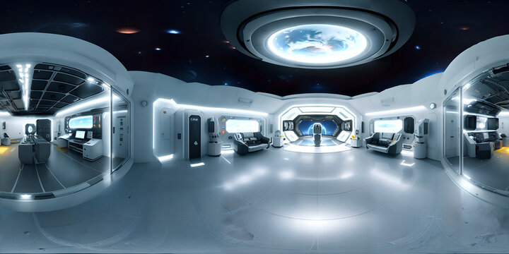 Inside the space ship