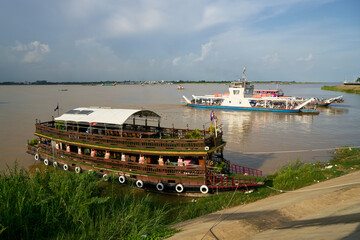 The Mekong river in Phnom Penh, Cambodia