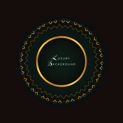 Naklejka premium Luxury Background Design for invites, decorations, manadala style, 3d gradient and floral elements with text