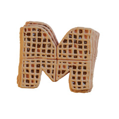Pie or Pancake Bakery 3D Alphabet or PNG Letters