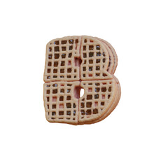 Pie or Pancake Bakery 3D Alphabet or PNG Letters
