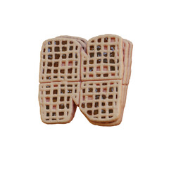 Pie or Pancake Bakery 3D Alphabet or PNG Letters