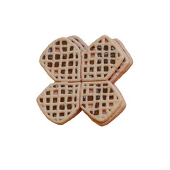 Pie or Pancake Bakery 3D Alphabet or PNG Letters