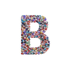 Billiard Balls 3D Alphabet or PNG Letters