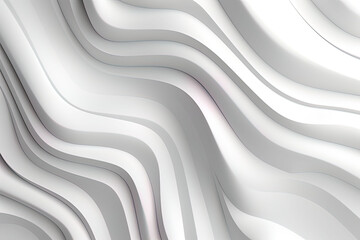 Obraz na płótnie Canvas White 3D Undulating lines arranged to create a Light 